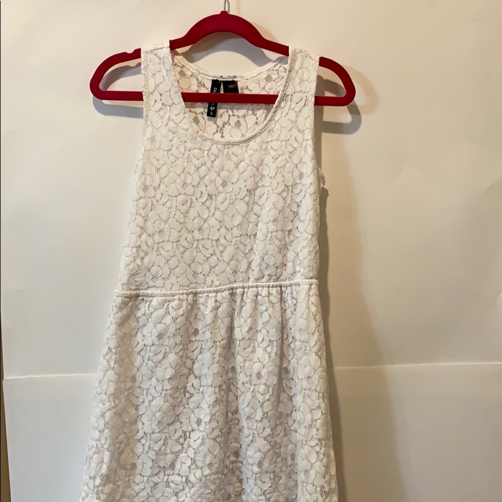 White floral dress
